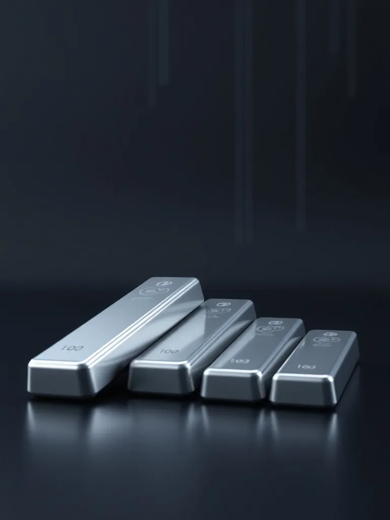A technical 3D visualization of a financial crash, showing d